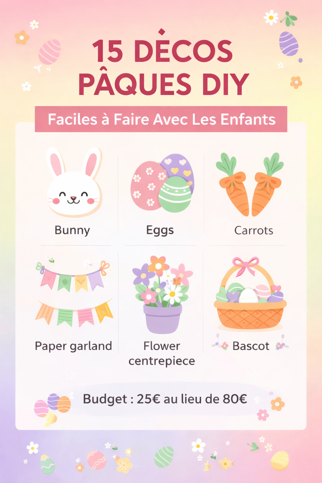 15 Décorations de Pâques Faciles à Faire Avec Les Enfants