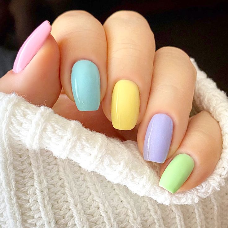 dégradés pastel ongles printemps