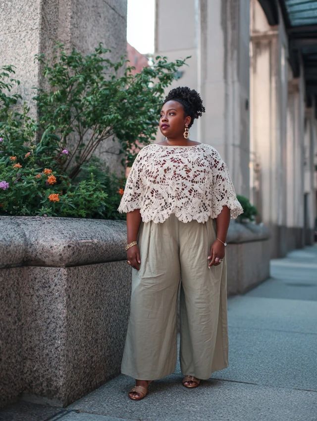 casual boho outfit grande taille femme curvy effortless