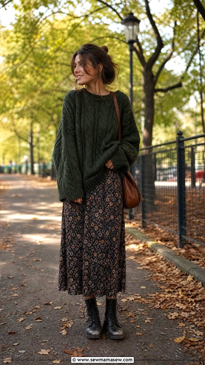 Style scandinave casual avec couleurs automnales