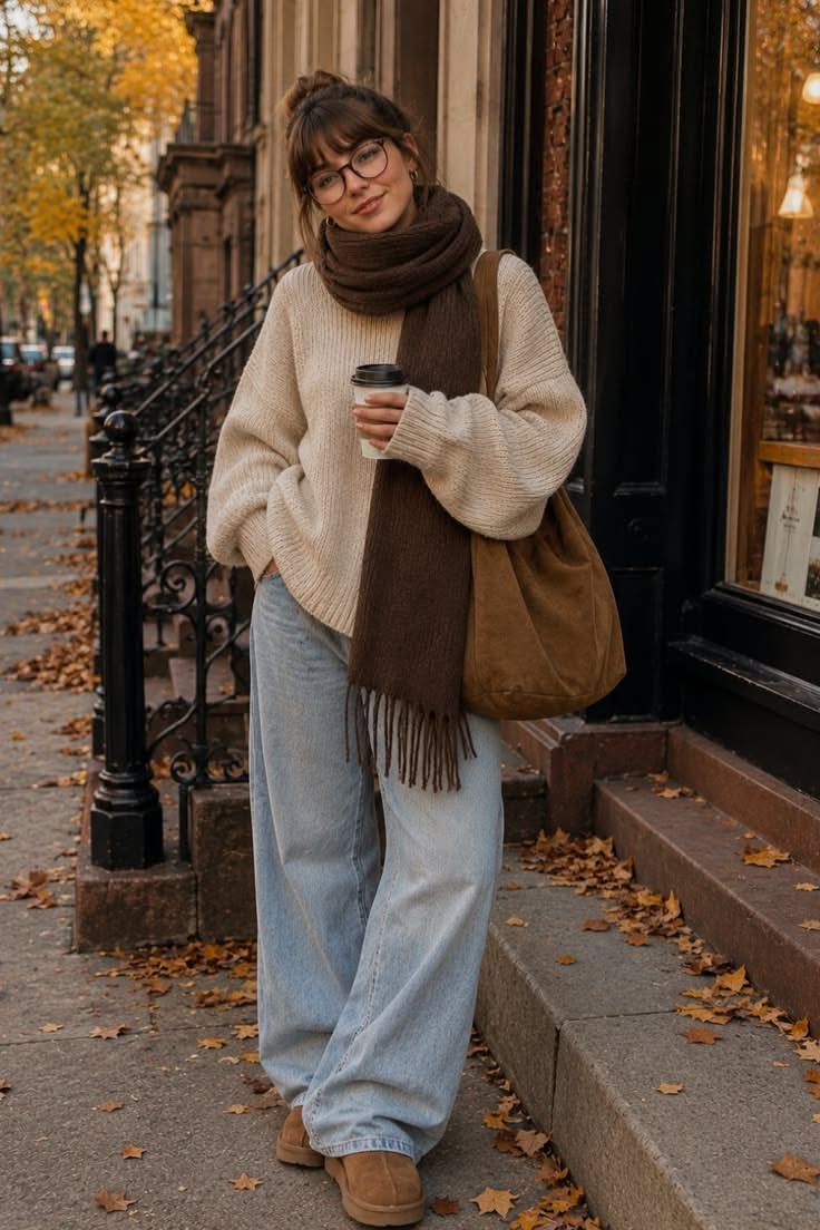 Street style automnal, mélange cosy et chic